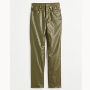 NWOT H&M Divided 90’s Straight Faux Leather Pants